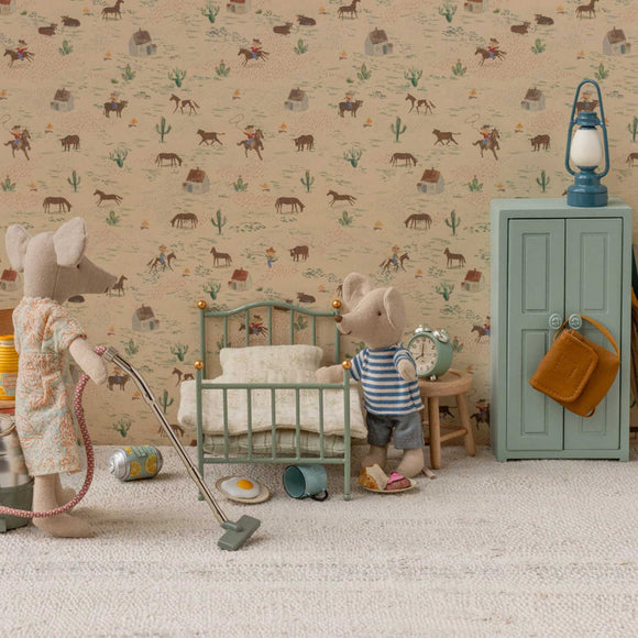 Maileg - Vintage Single Bed Mouse - Mint