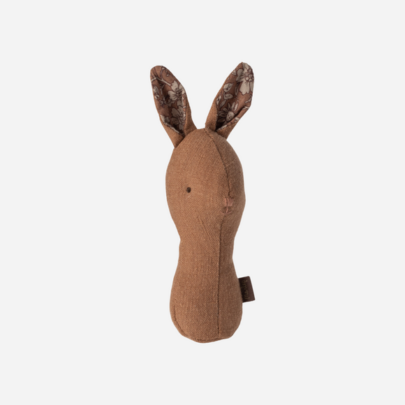 Maileg - Lullaby Friends Bunny Rattle - Chocolate