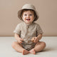 Makemake Organics - Organic Bucket Sun Hat - Caramel Check