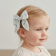 Makemake Organics - Organic Hair Bow Clip - Blue Vines