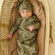 Makemake Organics - Organic Kimono Knotted Sleep Gown - Forest Folk