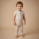 Makemake Organics - Organic Short Sleeve Zip Romper - Rodeo