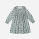 Makemake Organics - Organic Smocked Button Dress - Sage Bloom