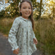 Makemake Organics - Organic Smocked Button Dress - Sage Bloom
