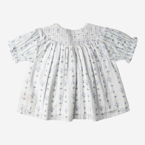 Makemake Organics - Organic Smocked Top & Shorts Set - Blue Vines
