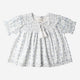 Makemake Organics - Organic Smocked Top & Shorts Set - Blue Vines