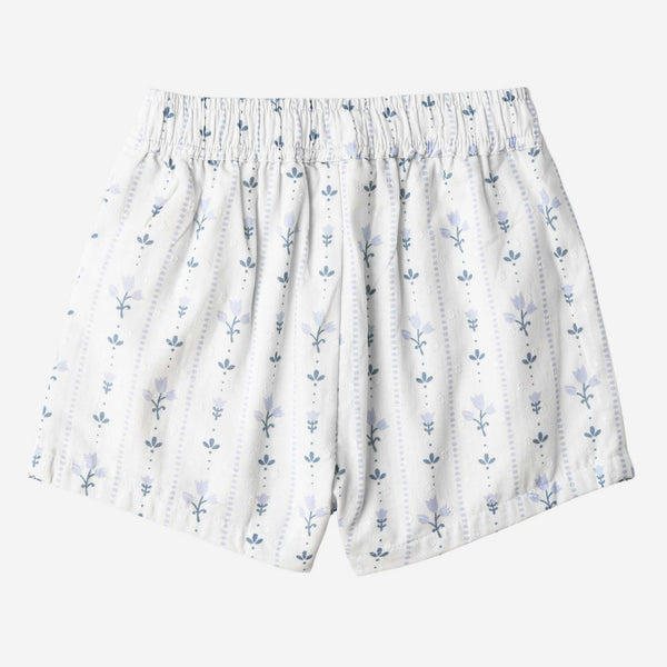 Makemake Organics - Organic Smocked Top & Shorts Set - Blue Vines
