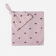 Makemake Organics - Organic Swaddle Blanket & Hat Set - Hearts