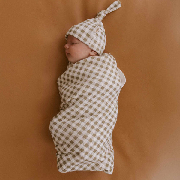 Makemake Organics - Organic Swaddle Blanket & Hat Set - Airplanes