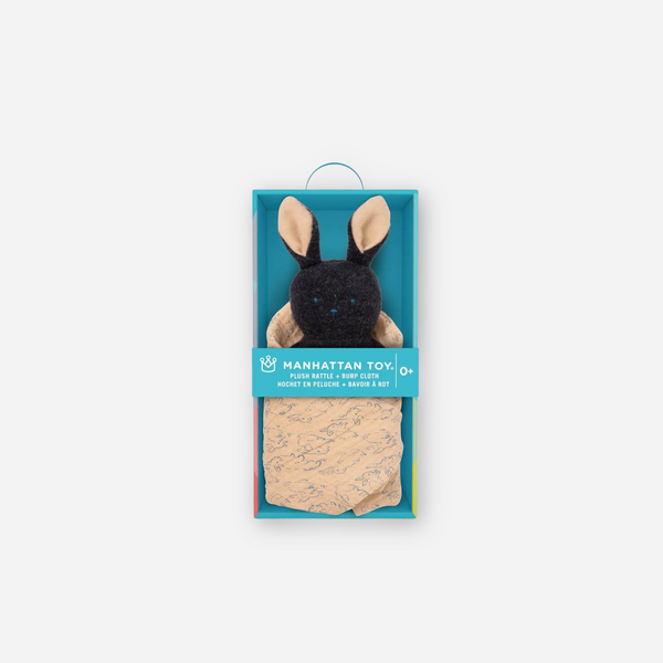 Manhattan Toy - Bunny Rattle + Burp Cloth