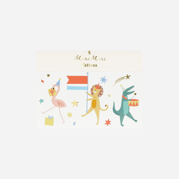 Meri Meri - Animal Parade Temporary Tattoos