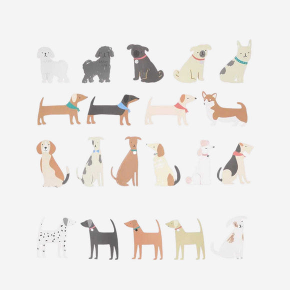 Meri Meri - Dog Shaped Stickers