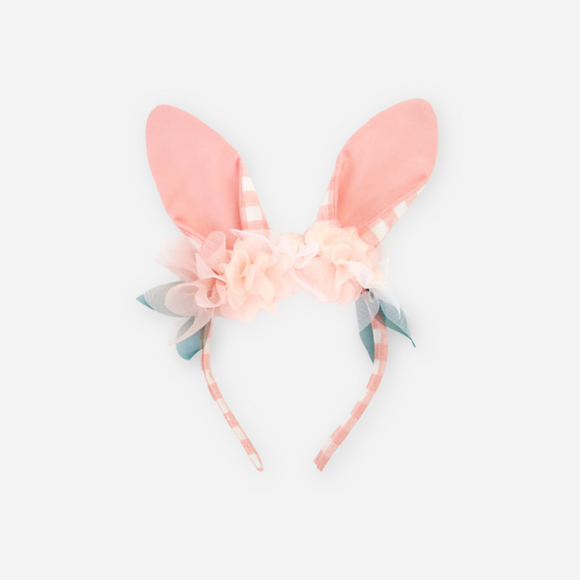 Meri Meri - Embellished Gingham  Bunny Headband