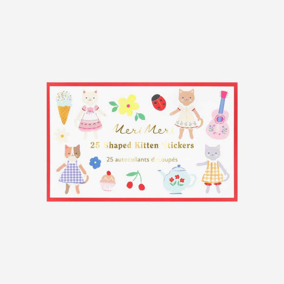 Meri Meri - Kitten Club Shaped Stickers