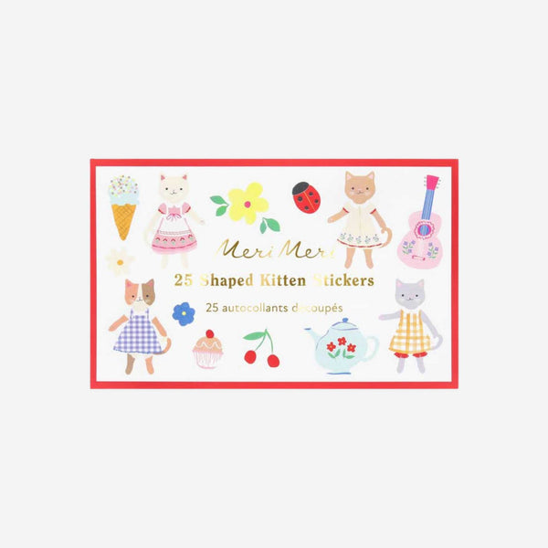 Meri Meri - Kitten Club Shaped Stickers