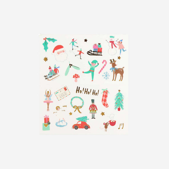 Meri Meri - Mixed Icon Christmas Temporary Tattoos