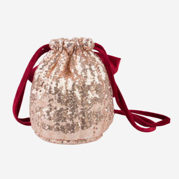 Meri Meri - Pink Sequin Bow Bag
