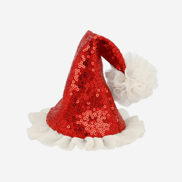 Meri Meri - Sequin Santa Hat Hair Clip