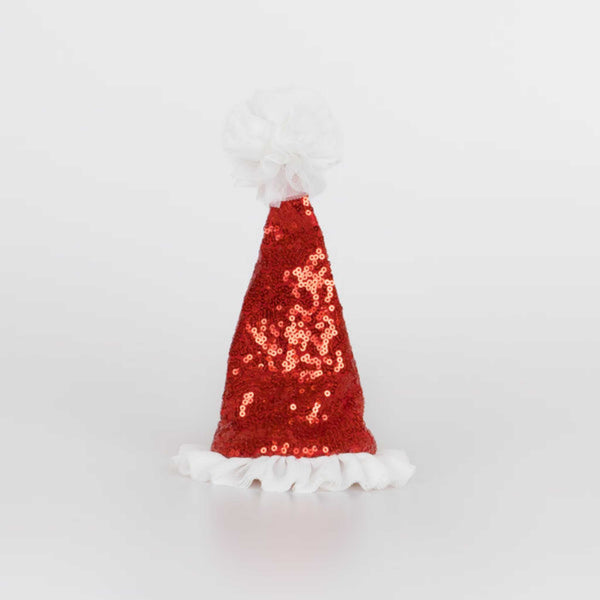Meri Meri - Sequin Santa Hat Hair Clip