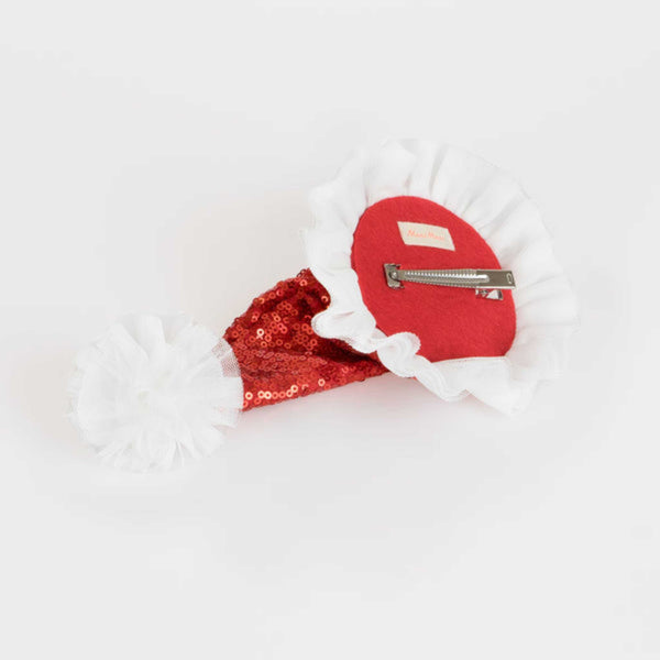 Meri Meri - Sequin Santa Hat Hair Clip