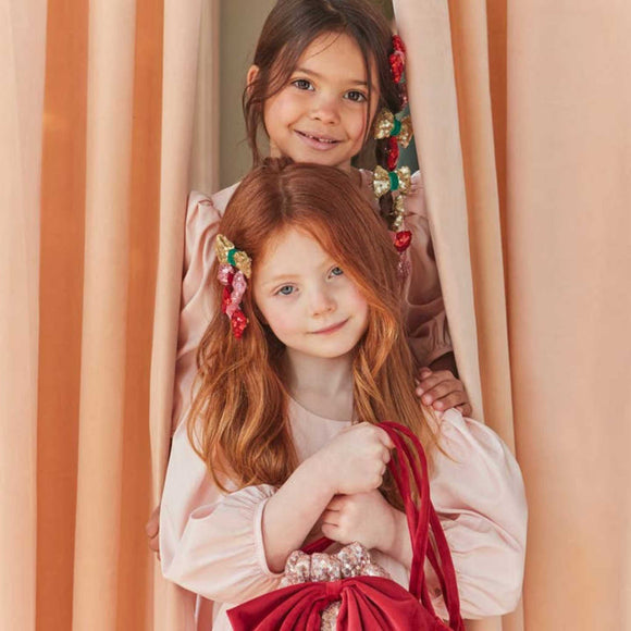 Meri Meri - Sequin & Velvet Mini Bow Hairclips