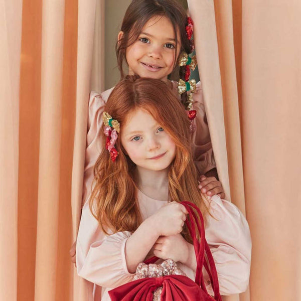 Meri Meri - Sequin & Velvet Mini Bow Hairclips