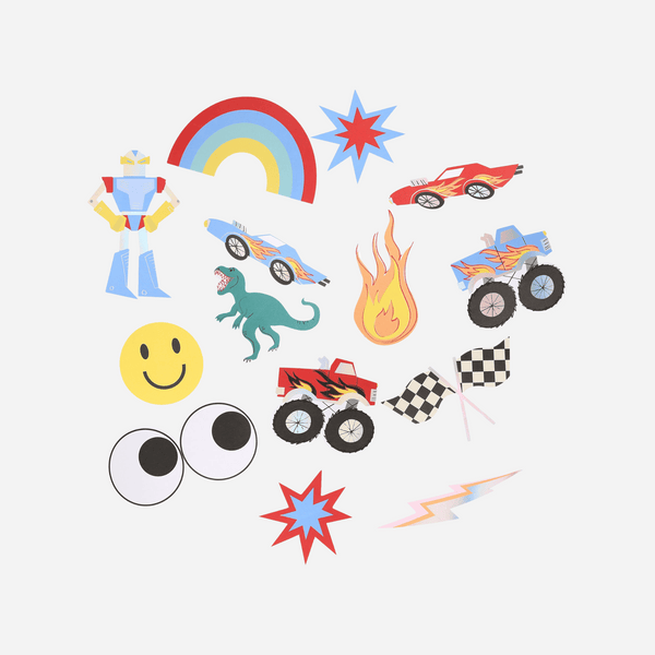 Meri Meri - Toybox Icon Shaped Stickers