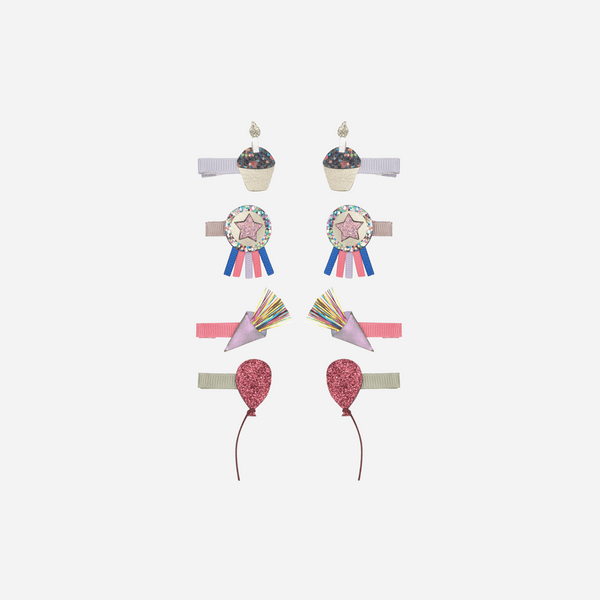 Mimi & Lula - Birthday Theme Mini Clips - Set of 4
