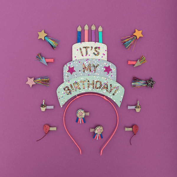 Mimi & Lula - Birthday Theme Mini Clips - Set of 4