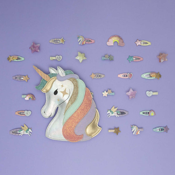 Mimi & Lula - Rainbow Sparkle Clic Clac Hair Clips