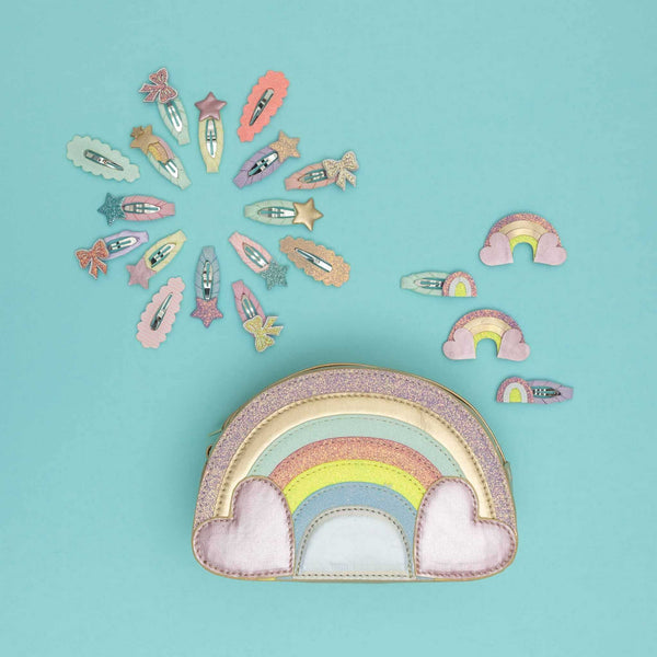 Mimi & Lula - Rainbow Sparkle Clic Clac Hair Clips