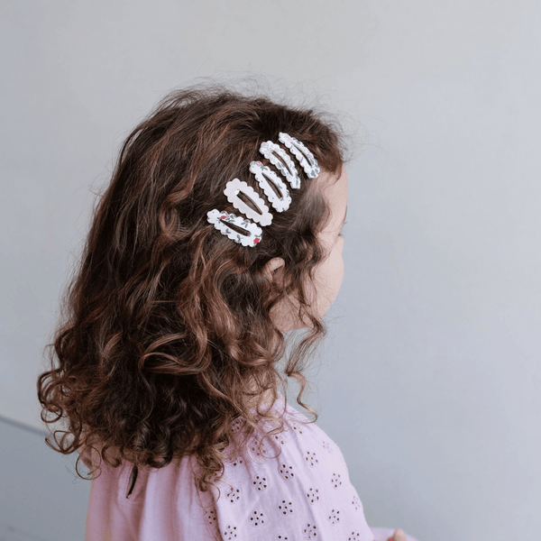 Mimi & Lula - Scalloped Floral Mini Clic Clacs - Set of 5