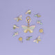 Mimi & Lula - Striped Sparkle Butterfly Hair Clips