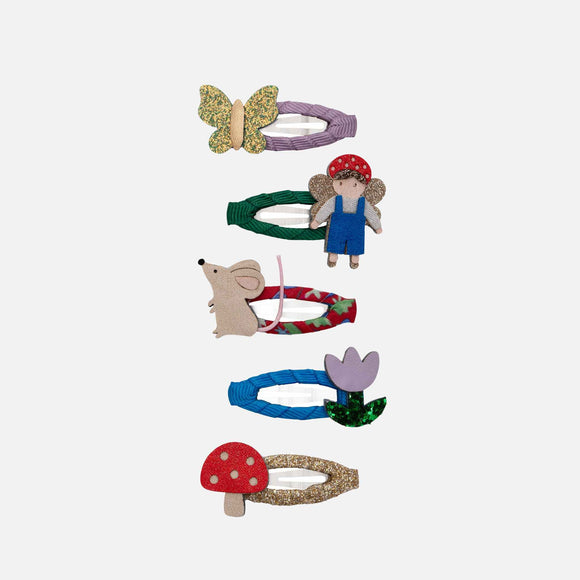 Mimi & Lula - Woodland Fairy Mini Clic Clacs - Set of 5