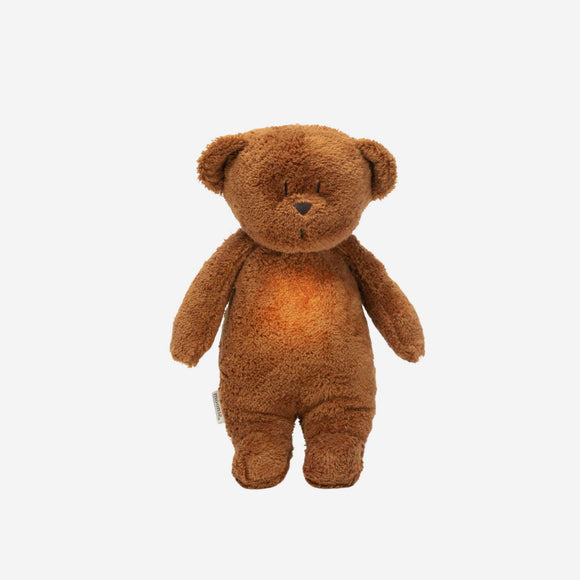 Moonie - Moonie Organic Humming Bear with Lamp - Caramel