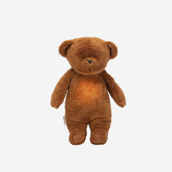 Moonie - Moonie Organic Humming Bear with Lamp - Caramel