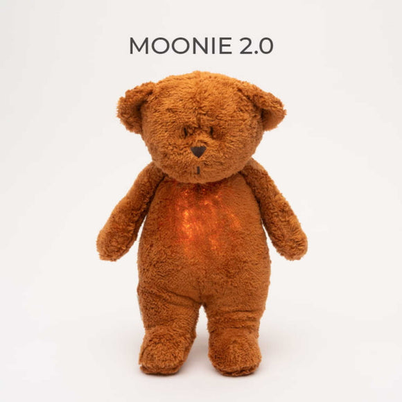 Moonie - Moonie Organic Humming Bear with Lamp - Caramel