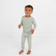Motette - Bamboo Kids Pajama Set - Evergreen Stripe
