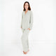 Motette - Bamboo Women's Pajama Set - Evergreen Stripe