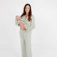 Motette - Bamboo Women's Pajama Set - Evergreen Stripe