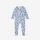 Motette - Long Sleeve Bamboo Sleeper - Porcelain Vine Cobalt