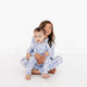 Motette - Long Sleeve Bamboo Sleeper - Porcelain Vine Cobalt