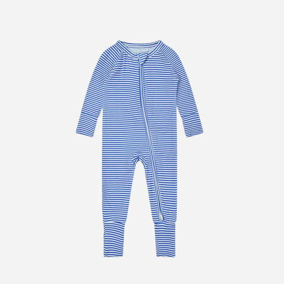 Motette - Long Sleeve Sleeper - Cobalt Stripe 