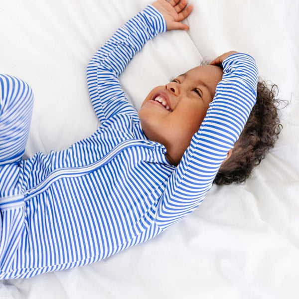Motette - Long Sleeve Sleeper - Cobalt Stripe 
