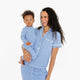Motette - Long Sleeve Sleeper - Cobalt Stripe 
