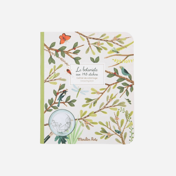Moulin Roty - Coloring Book & Stickers - The Botanist Garden Theme