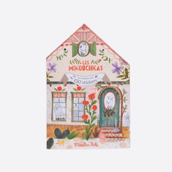 Moulin Roty - Coloring Book with Stickers - The Minouchkas