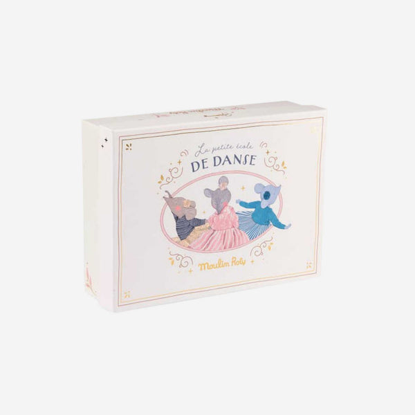 Moulin Roty - The School of Dance, Ballerina Mouse Doll - Small 