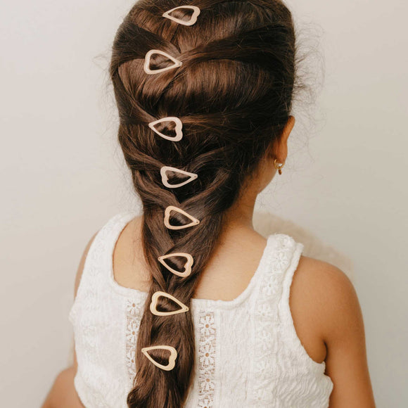 Mrs.Ertha - Glitter Sweetheart Hair Clips - Multicolor