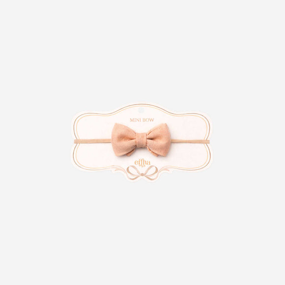 Mrs.Ertha - Little Organic Cotton Bow Headband - Blush